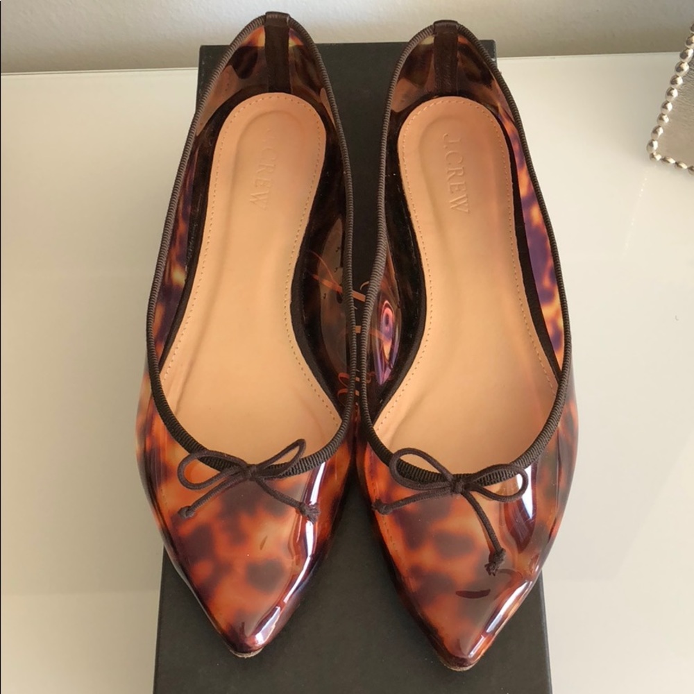 J. Crew Gemma Tortoise Flats